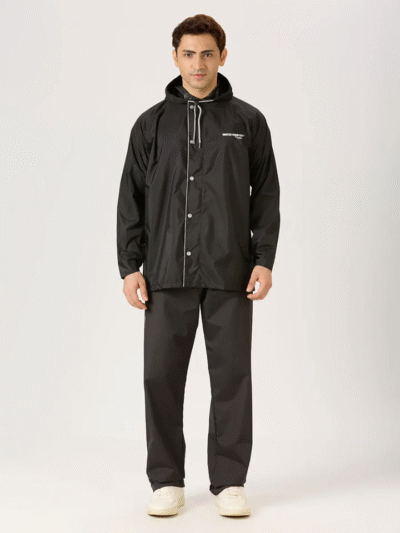 Zeel Men’s Lightweight Rainsuit - Black