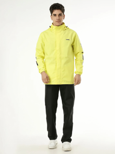 Zeel Mens Neon Yellow Rainsuit