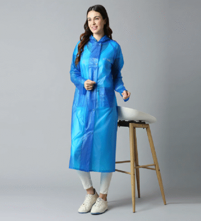 Zeel Girl Rider Blue Raincoat